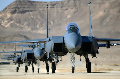 F-15E lined-up