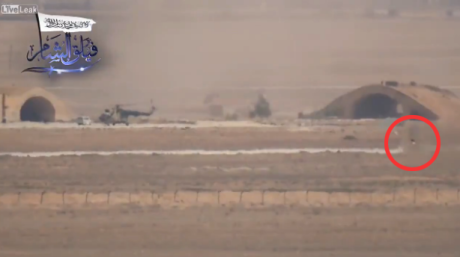 Mi-8 destroyed on the ground