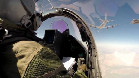 Rafale from cockpit