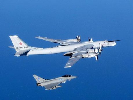 Typhoon escorting Bear
