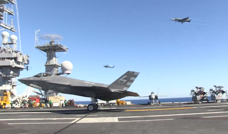 F-35 first arrested landing