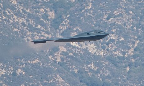 B-2 over the Rose Bowl 2