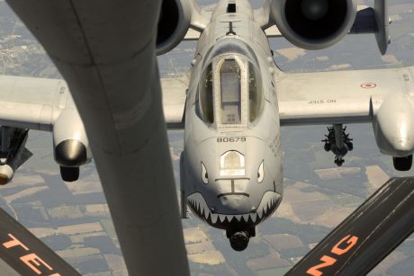 A-10 taking fuel