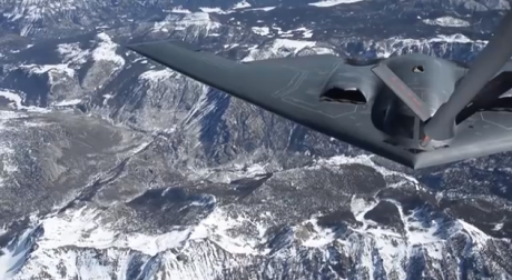 B-2 refuel over Montana