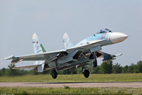 Su-27 taking off