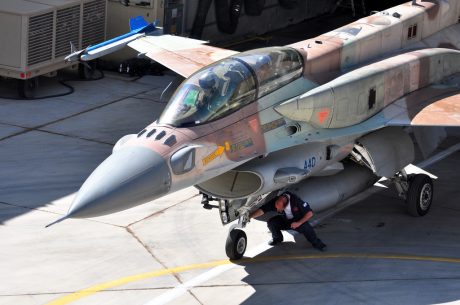 F-16I out of shelter