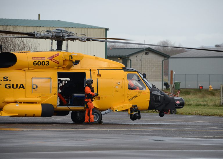 This Mh Jayhawk In Yellow Special Color Scheme Is U S Cost Guard S