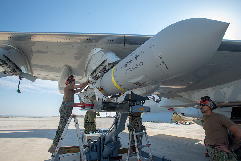 U S Navy P A Poseidon Flying Mission In Persian Gulf Region Armed