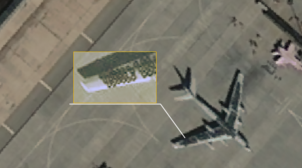 Satellite Imagery Shows Russian Tu-95 Bomber Covered With Car Tires