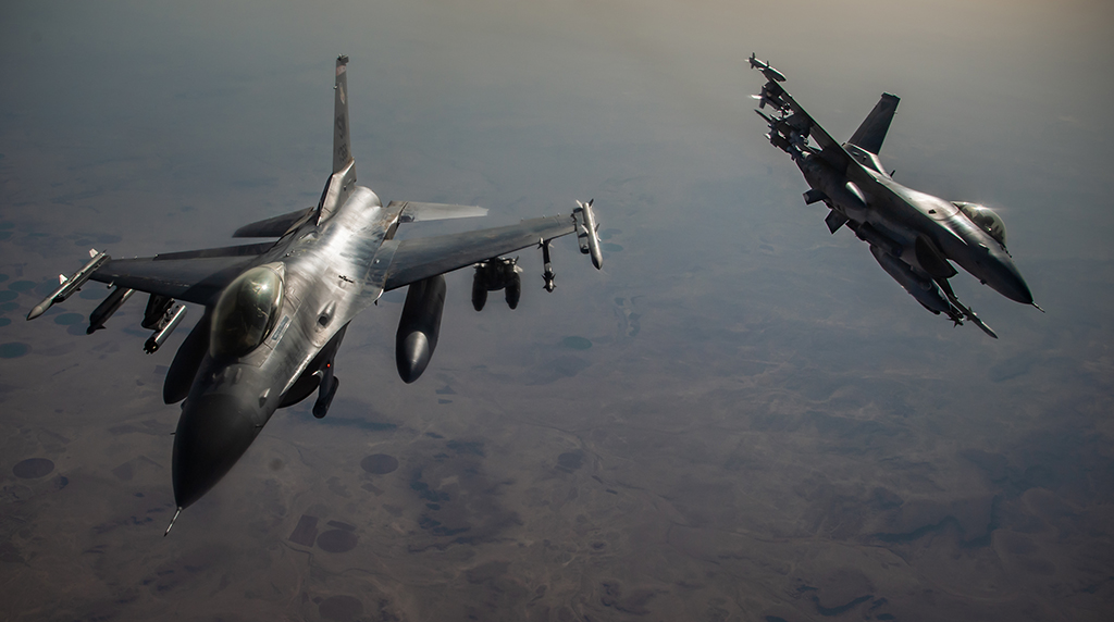 U.S. F-16s Carry Out Air Strikes On Iran-Linked Targets In Syria