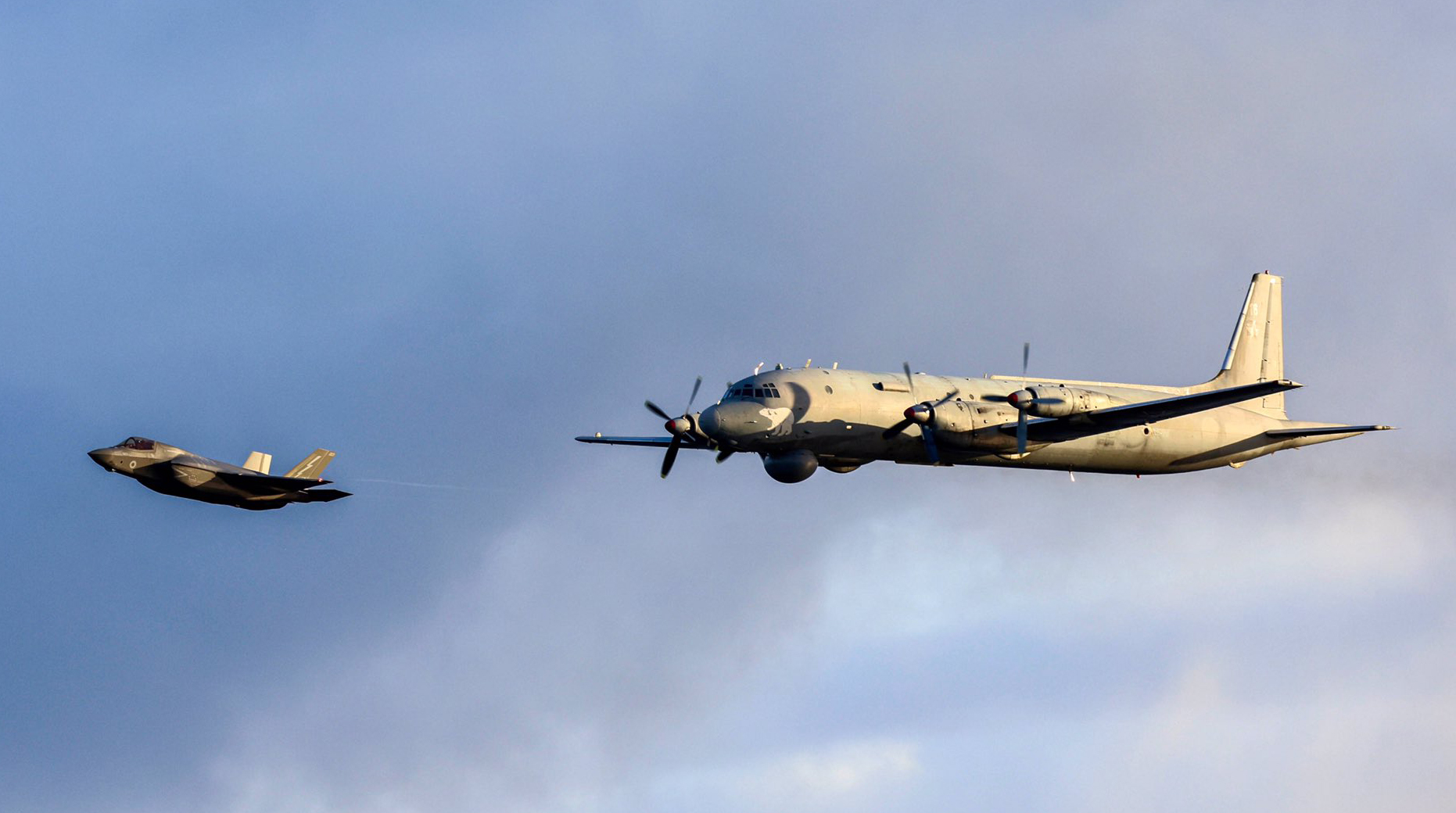 British F-35B Jets Scramble From UK Aircraft Carrier To Escort A Russian Il-38 Maritime Patrol Aircraft