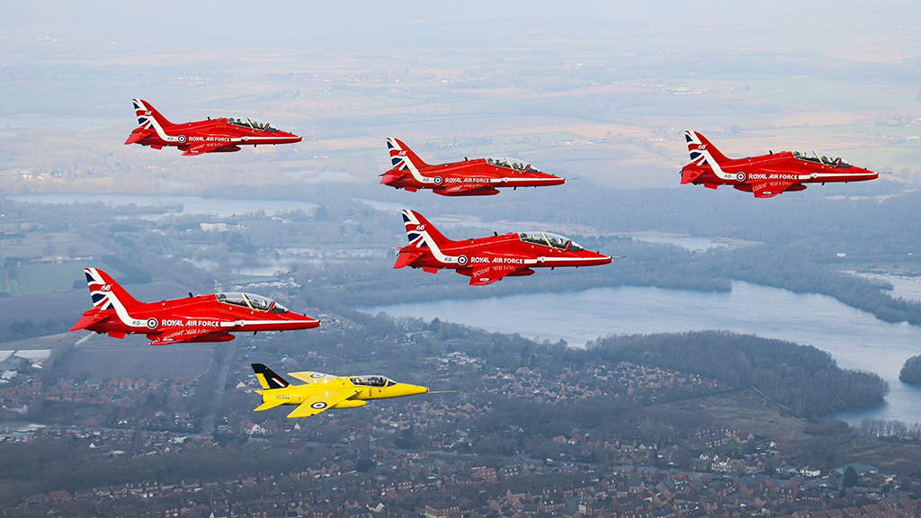 Red Arrows Formation top