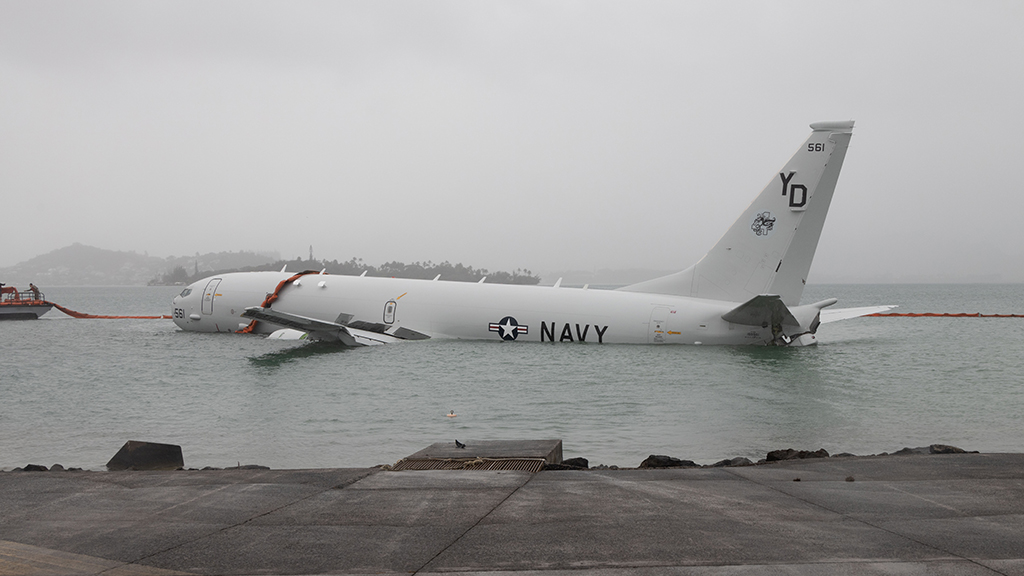 P-8A into water