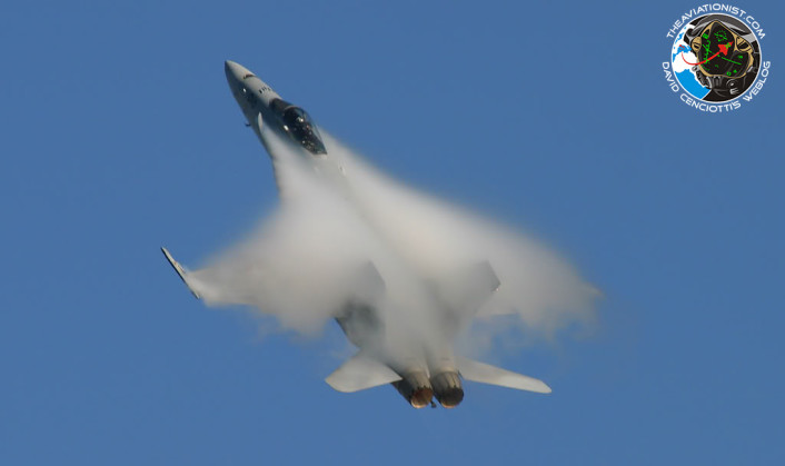F-18 condensation cloud
