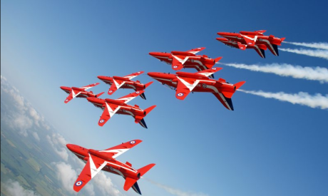 Red Arrows display