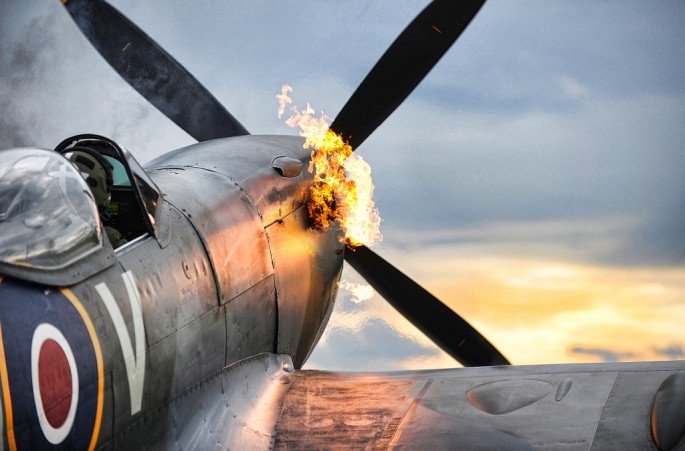 Spitfire Fighter Aircraft 'Hot Starting' Engines