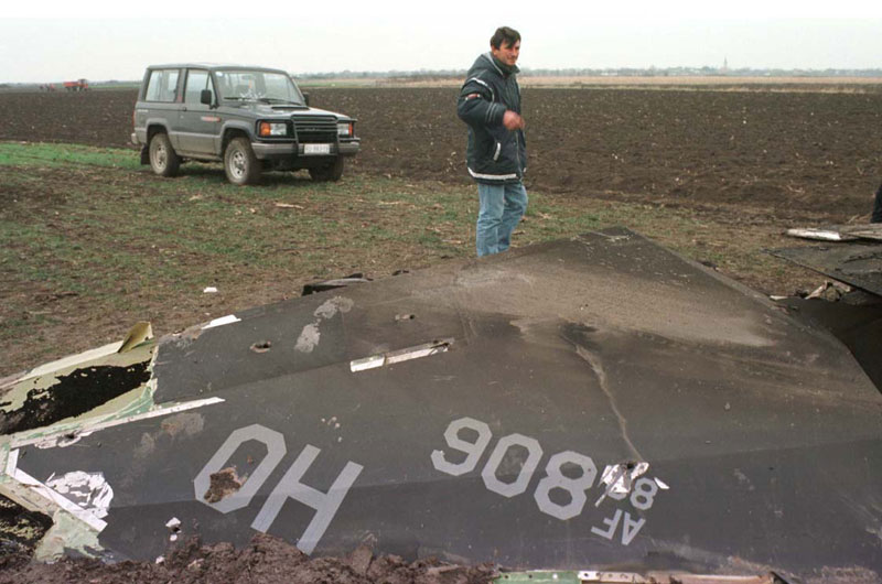F-117 wreckage in Serbia