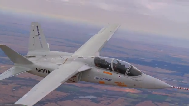 Cessna's Low Cost Scorpion Tactical Jet performs low speed interception ...