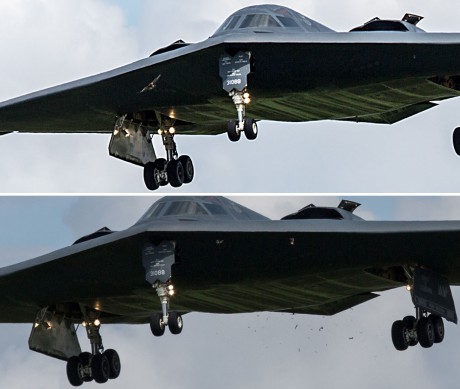 [Photo] U.S. B-2 Stealth Bomber Suffers Bird Strike While Landing At UK ...