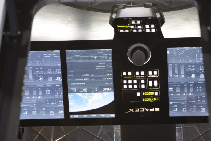 SpaceX Dragon cockpit