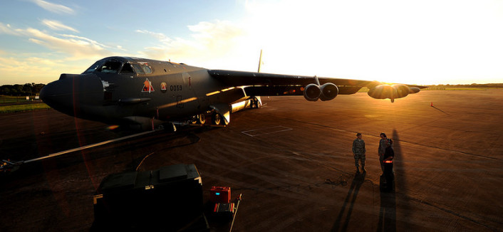 B-52 sunset