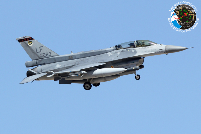 F-16D. 94-0283:LF. 425FS. Rep Singapore AF. Recovers to Nellis AFB. 17.07.2014