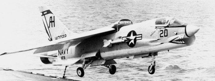 F-8C_VF-111_over_USS_Intrepid_(CVS-11)_1967