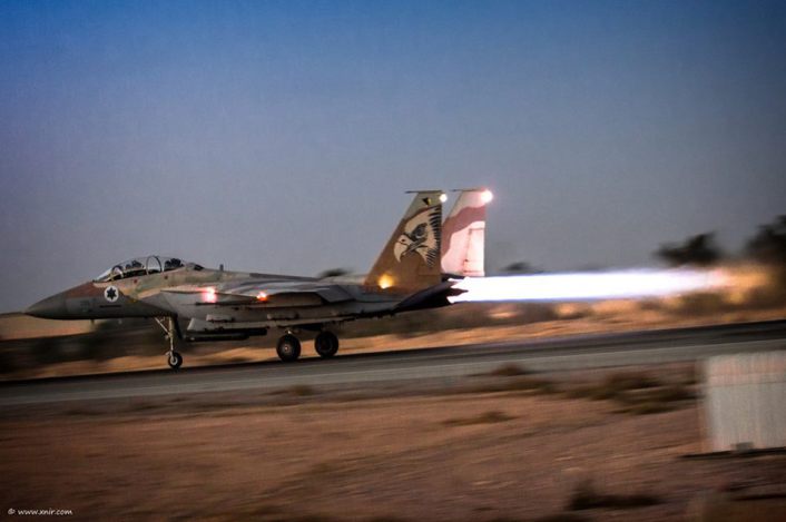 F-15I night takeoff