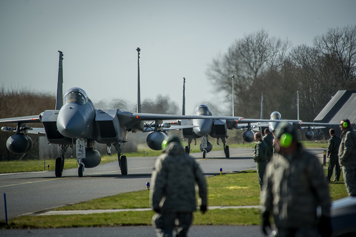 F-15C Theater Security Package Arrives in Europe