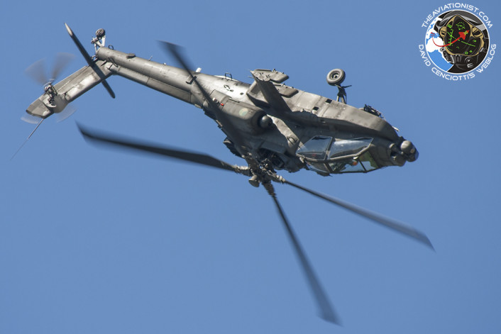 AH-64 inverted