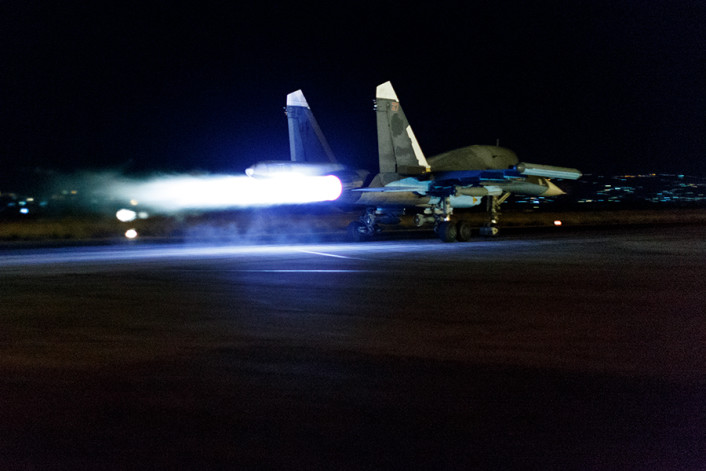 Su-34 night launch 2
