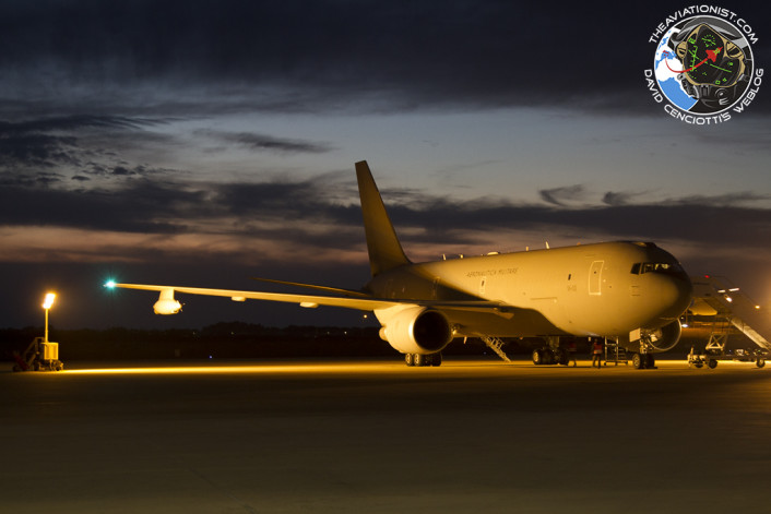 KC-767 Tanker at dusk