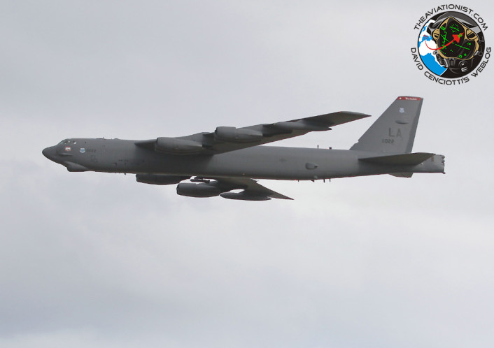 B-52 low over Gando 4