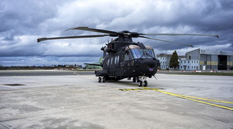 A glimpse into the cockpit of the HH-101A 