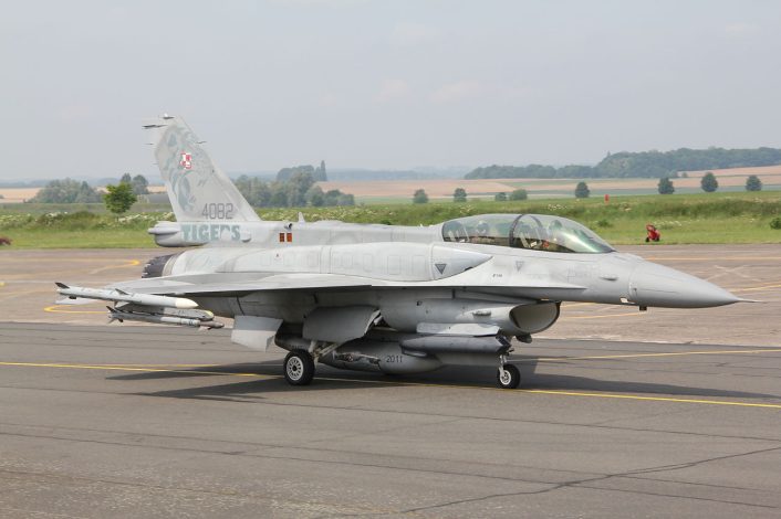 Polish Air Force Mig-29 and Royal Air Force Typhoon jets on Baltic ...