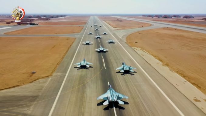 Egyptian Air Force Stages Elephant Walk With 16 Mig 29mm2 Fulcrum Jets The Aviationist 4963