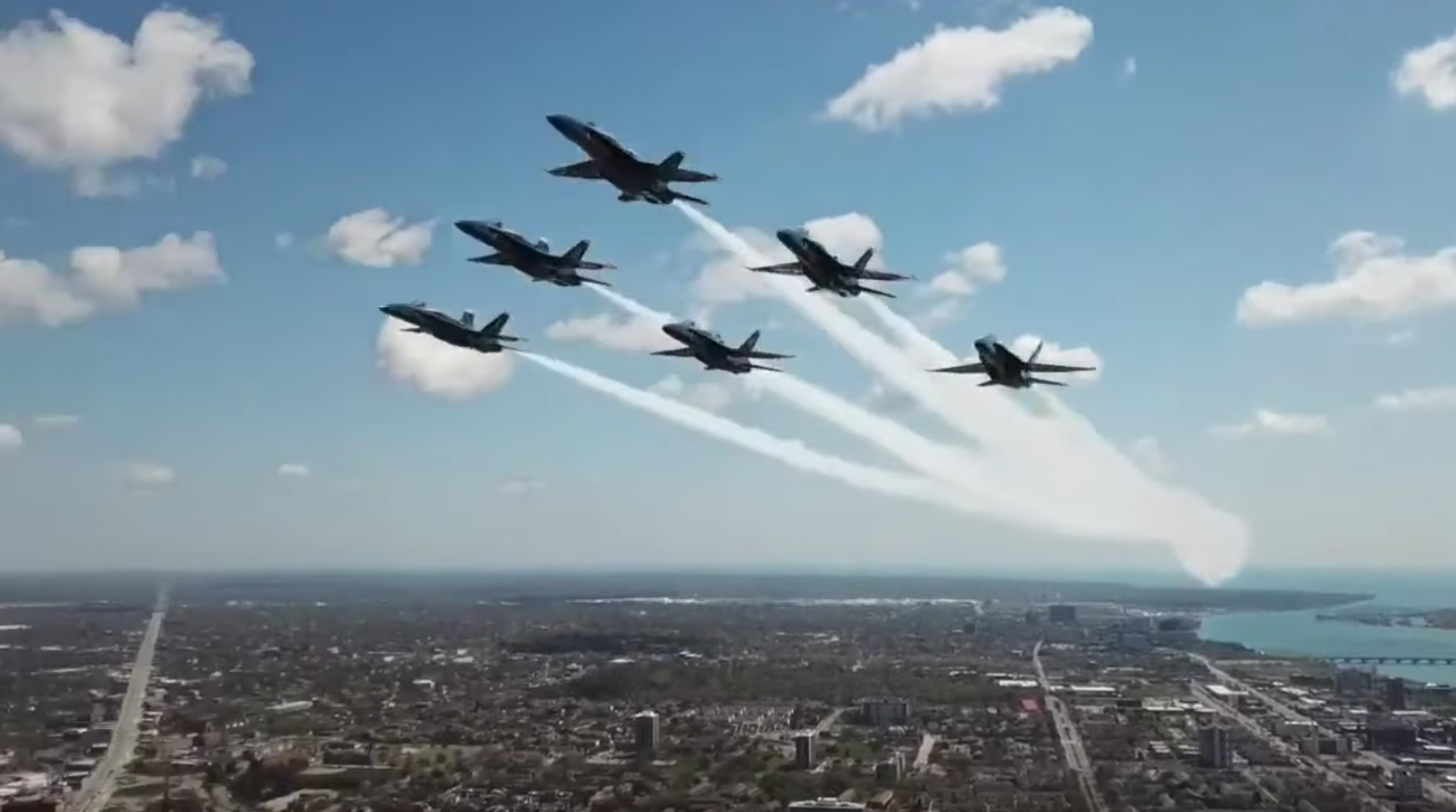 Drone Flies Dangerously Close To Blue Angels In Detroit America Strong ...