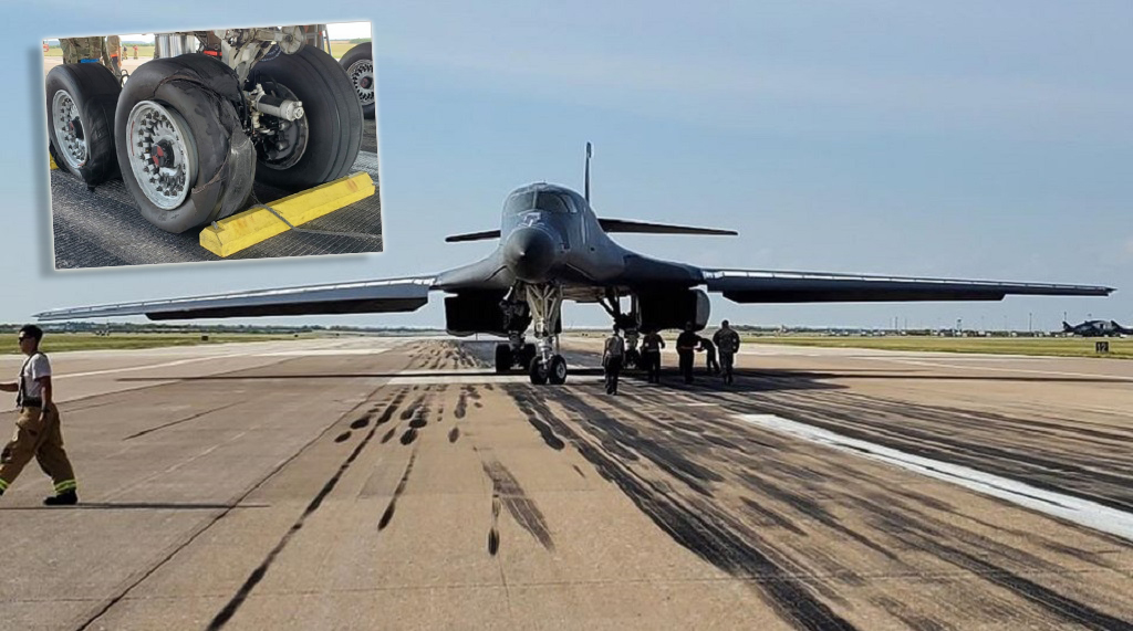 USAF B-1B Lancer Makes Emergency Landing In Midland, Texas - The ...