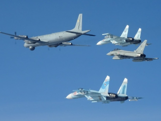 NATO Eurofighter escorting Russian group
