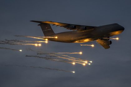 C-5 Galaxy flares