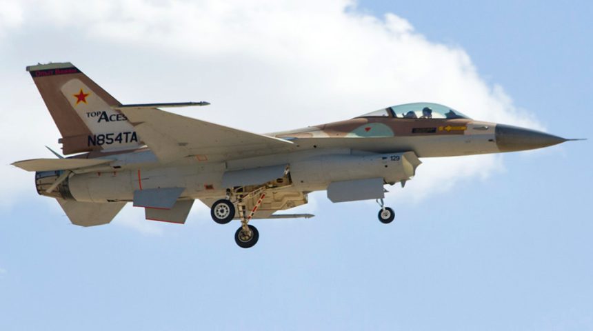 Top Aces F-16 first flight