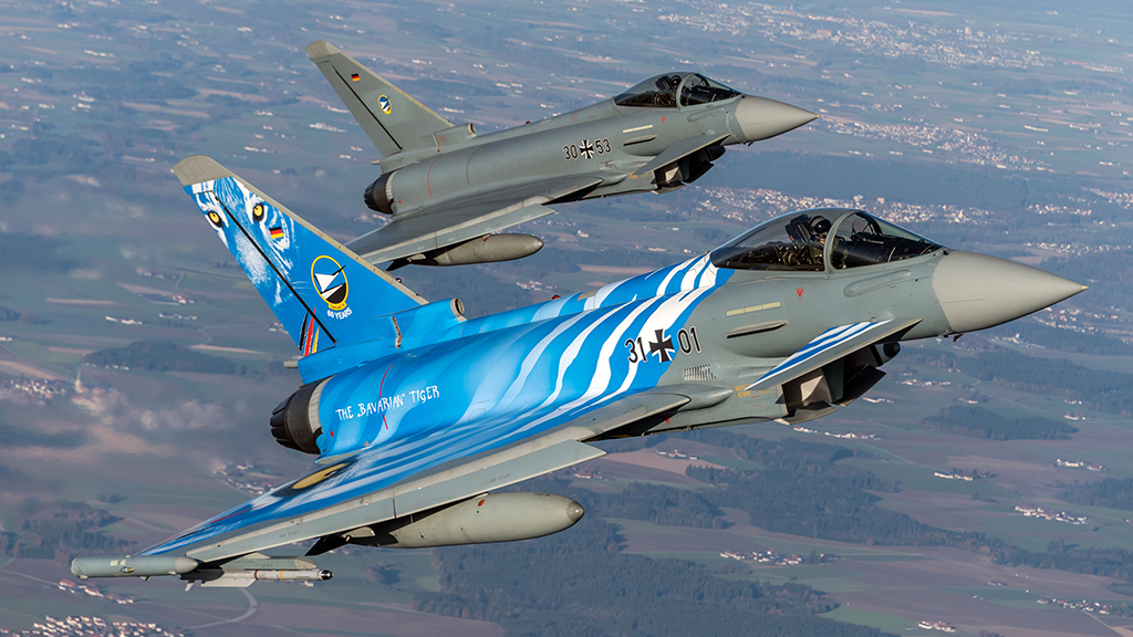 Up Close And Personal With The The German Air Force Eurofighters Of The ‘Bavarian Tigers’