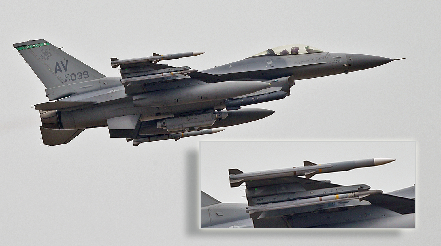 Two U S F 16s From Aviano Ab Have Carried Out A Mission Over Eastern Europe Carrying Live Missiles Today The Aviationist