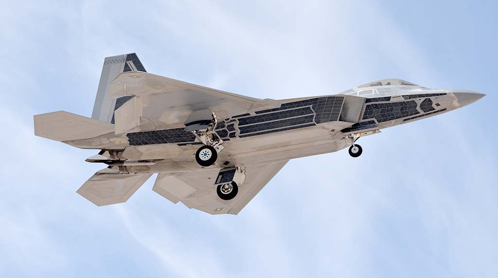 There's Now A Second 'Chrome' F-22 Raptor Flying With Mirror-Like