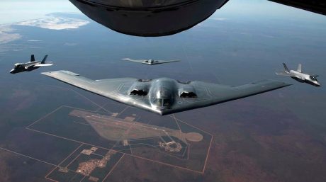 Watch These Amazing Shots Of U.S. B-2s Flying Alongside RAAF F-35s Over ...