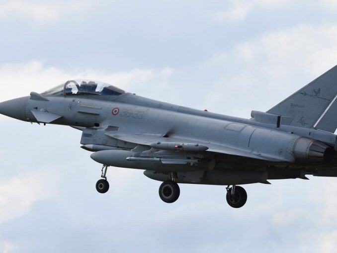 Eurofighter Typhoon with conformal fuel tanks - The Aviationist