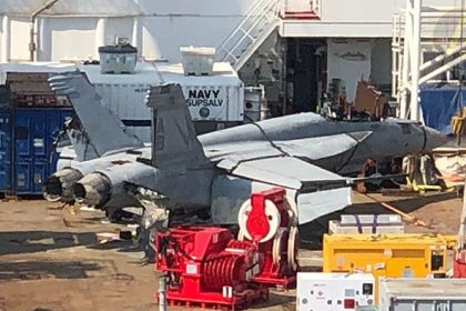 F/A-18E recovered