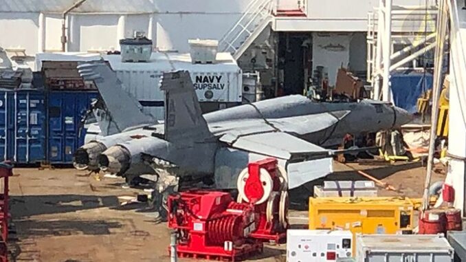 F/A-18E recovered