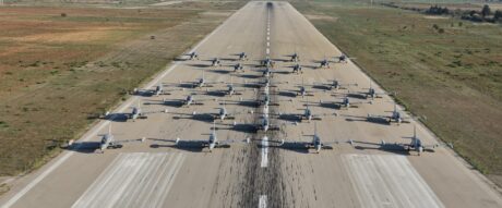 Italian Air Force Flight School Stages 'Elephant Walk' With 27 Jet ...