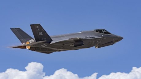 F-22, F-35A, and two P-51s Take Part In Heritage Flight During The New ...